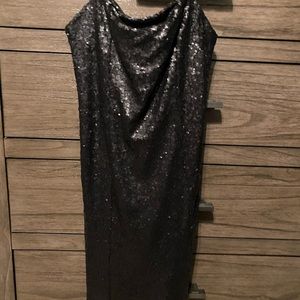 Little black dress- flashy! Size M tagged never worn